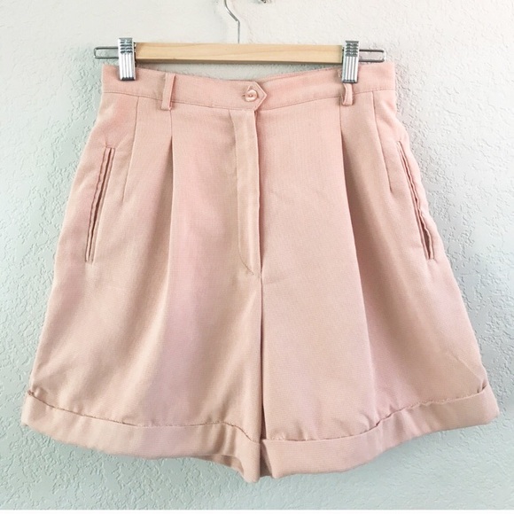 Waist Neutral Pleated Mom Shorts | Poshmark